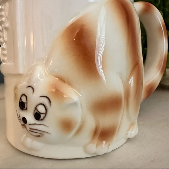 Vintage Quon Quon Home Sweet Home 3D Cat & Mouse Coffee Mug Ceramic 1980 Japan - Picture 6 of 8